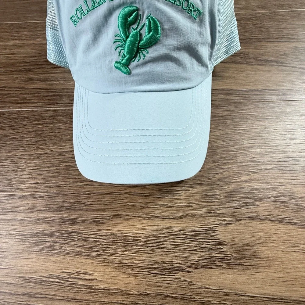 Roller Rabbit Target Resort Lobster Trucker Hat Blue Green Mesh Snapback NWT